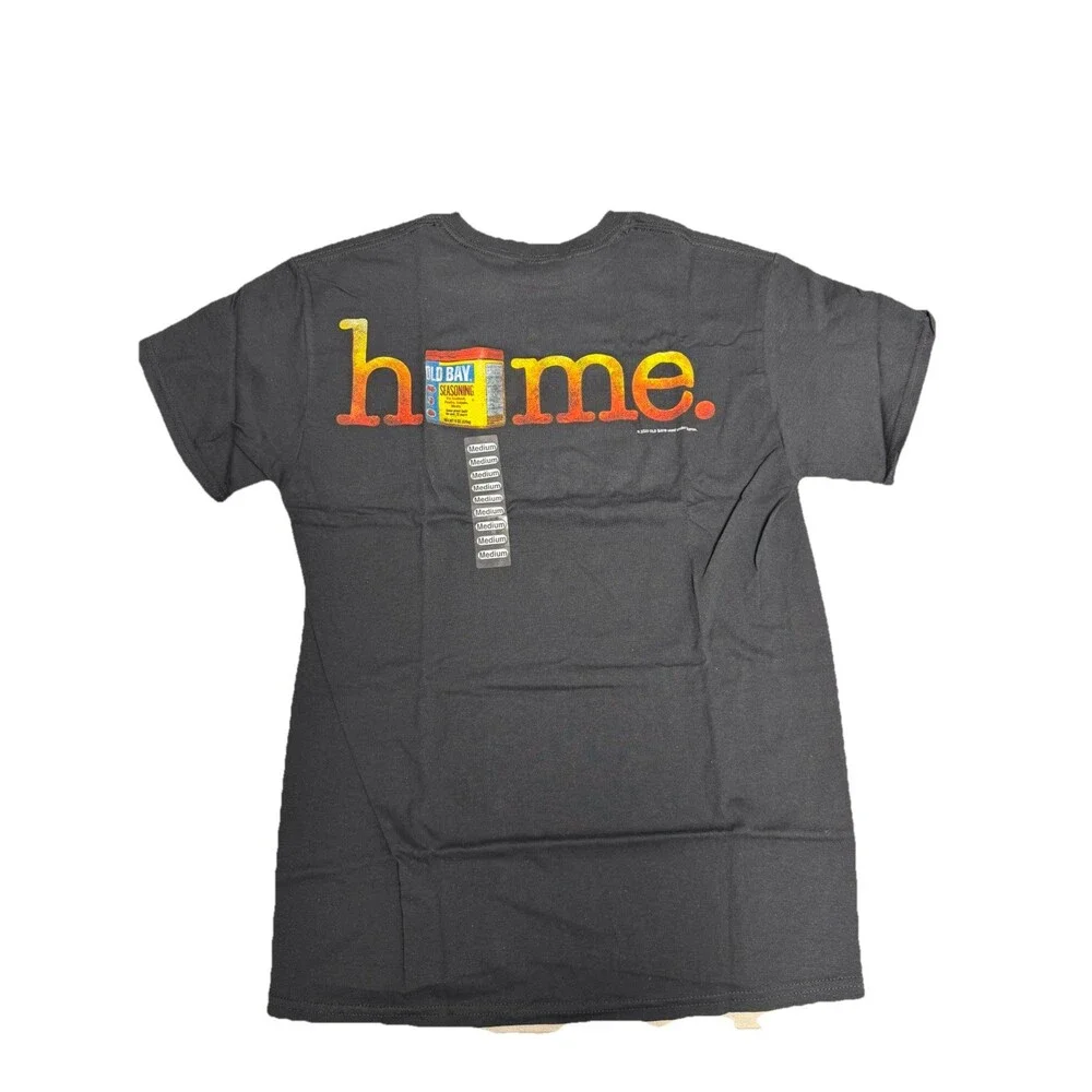 Old Bay Home Shirt - Black, Unisex T-Shirt, Maryland Flag Design